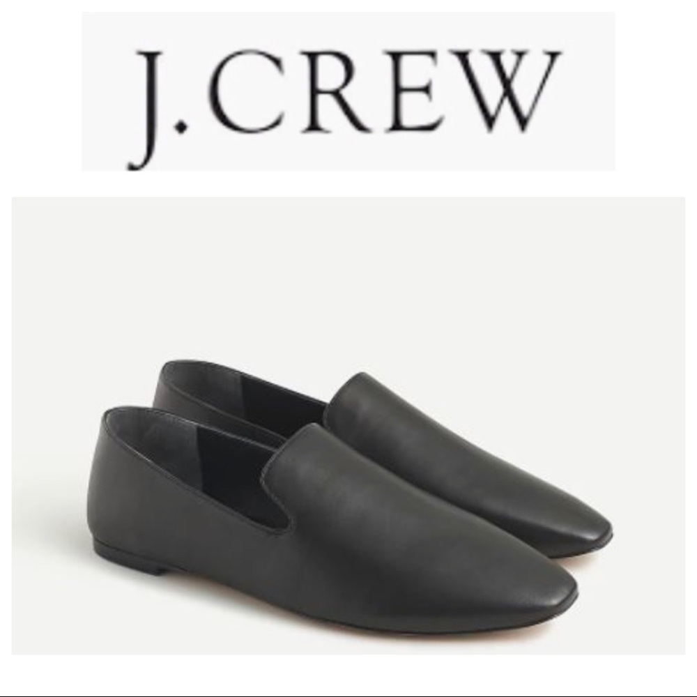 J. Crew Bennet Unstructured Leather Loafers Size 9.5